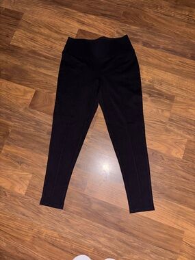 Nine West Black Ribbed Waistband Leggings